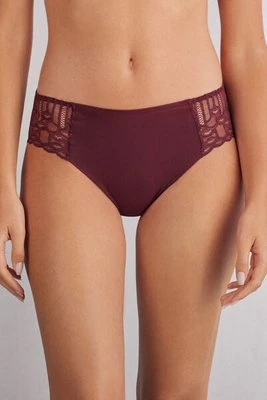 Intimissimi Bezszwowe Figi z Bawełny Elegant Silhouette Kobieta Burgundia Rozmiar