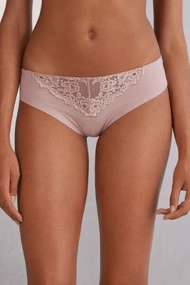 Intimissimi Bezszwowe Figi z Bawełny Pretty Flowers Kobieta Różowy Rozmiar