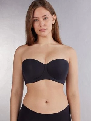 Intimissimi Biustonosz Balkonetka o Kroju Opaski Diletta z Mikrofibry Ultralight Kobieta Czarny Rozmiar