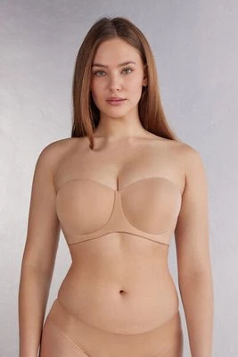 Intimissimi Biustonosz Balkonetka o Kroju Opaski Diletta z Mikrofibry Ultralight Kobieta Naturalny Rozmiar