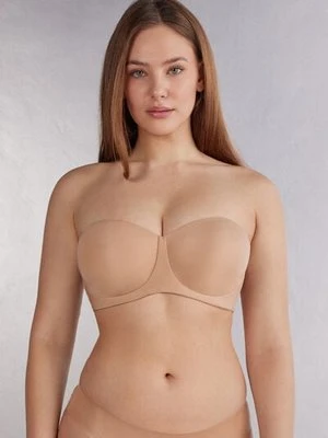 Intimissimi Biustonosz Balkonetka o Kroju Opaski Diletta z Mikrofibry Ultralight Kobieta Naturalny Rozmiar