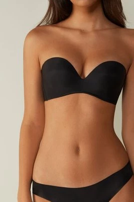 Intimissimi Biustonosz Opaska Daila z Mikrofibry Ultralight Kobieta Czarny Rozmiar