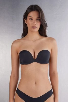 Intimissimi Biustonosz Opaska Monica z Mikrofibry Ultralight Kobieta Czarny Rozmiar