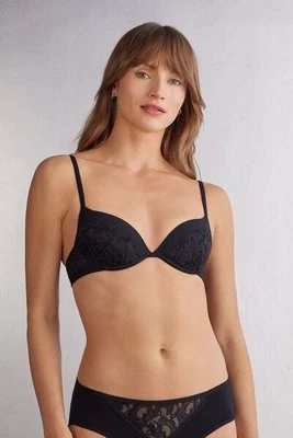 Intimissimi Biustonosz Push-Up Bellissima Delicate Pieces Kobieta Czarny Rozmiar