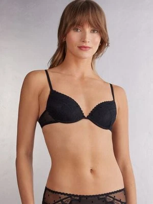 Intimissimi Biustonosz Push-Up Bellissima Winter of Love Kobieta Czarny Rozmiar