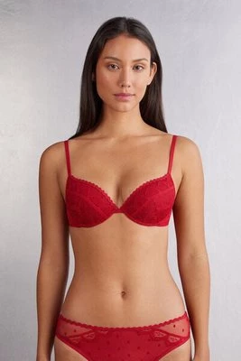 Intimissimi Biustonosz Push-Up Bellissima Winter of Love Kobieta Czerwony Rozmiar