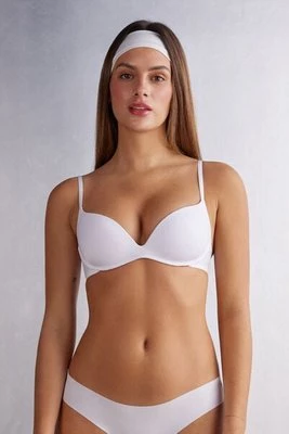 Intimissimi Biustonosz Push-up Gioia z Mikrofibry Ultralight Kobieta Biały Rozmiar