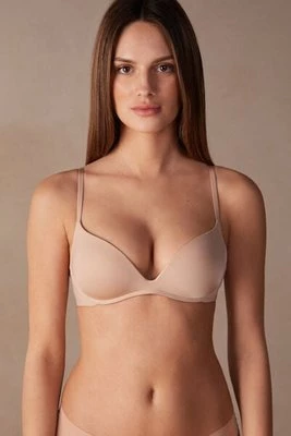 Intimissimi Biustonosz Push-up Gioia z Mikrofibry Ultralight Kobieta Naturalny Rozmiar