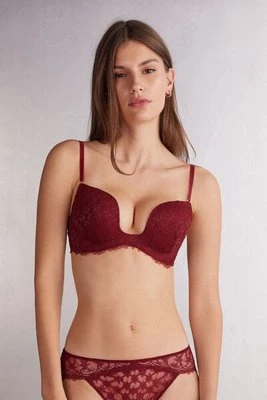 Intimissimi Biustonosz Push-up Monica She is a Classic Kobieta Czerwony Rozmiar