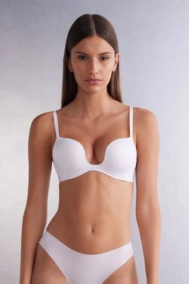 Intimissimi Biustonosz Push-up Monica z Mikrofibry Ultralight Kobieta Biały Rozmiar