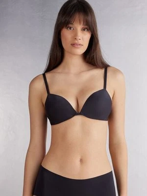 Intimissimi Biustonosz push-up Silvia z mikrofibry Ultralight Kobieta Czarny Rozmiar