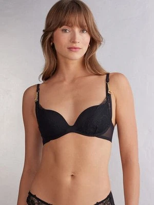 Intimissimi Biustonosz Super Push-Up Gioia A Timeless Night Kobieta Czarny Rozmiar