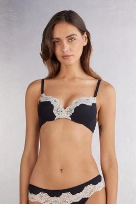 Intimissimi Biustonosz Super Push-up Gioia Effortless Beauty Kobieta Czarny Rozmiar