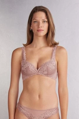 Intimissimi Biustonosz Super Push-Up Gioia Pretty Flowers Kobieta Różowy Rozmiar