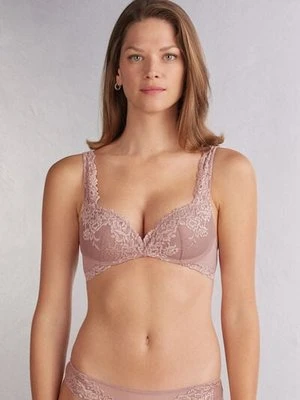 Intimissimi Biustonosz Super Push-Up Gioia Pretty Flowers Kobieta Różowy Rozmiar