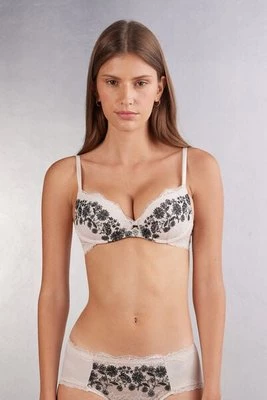 Intimissimi Biustonosz Super Push-up Gioia z Koronki Little Romance Kobieta Naturalny Rozmiar