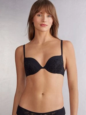 Intimissimi Biustonosz Super Push-Up Simona Delicate Pieces Kobieta Czarny Rozmiar