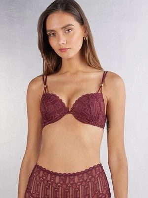 Intimissimi Biustonosz Super Push-Up Simona Elegant Silhouette Kobieta Burgundia Rozmiar