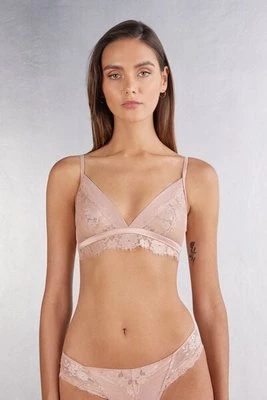 Intimissimi Biustonosz Trójkątny Emma Satin Meets Lace Kobieta Jasnoróżowy Rozmiar