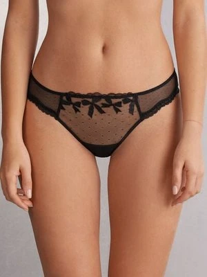 Intimissimi Brazyliany Frou Frou Romance Kobieta Czarny Rozmiar