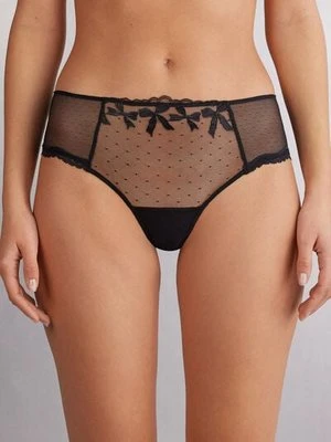 Intimissimi Figi Brazylijskie Culotte Frou Frou Romance Kobieta Czarny Rozmiar