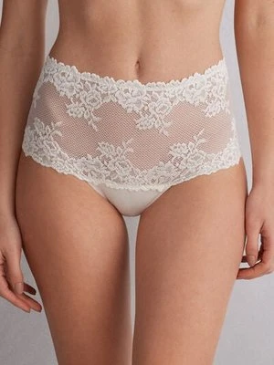 Intimissimi Figi Brazylijskie Culotte Pretty Flowers Kobieta Kremowy Rozmiar