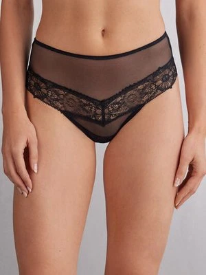 Intimissimi Figi Brazylijskie Culotte z Wysokim Stanem A Timeless Night Kobieta Czarny Rozmiar