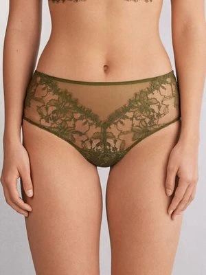 Intimissimi Figi Brazylijskie Culotte z Wysokim Stanem Imaginary Journey Kobieta Zielony Rozmiar