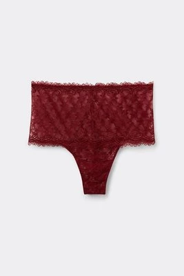 Intimissimi Figi Brazylijskie Culotte z Wysokim Stanem She is a Classic Kobieta Czerwony Rozmiar