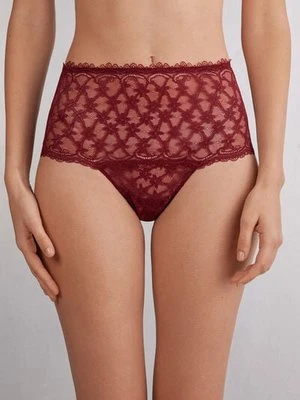 Intimissimi Figi Brazylijskie Culotte z Wysokim Stanem She is a Classic Kobieta Czerwony Rozmiar