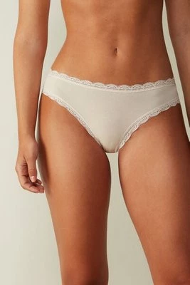 Intimissimi Figi z Bawełny i Koronki Kobieta Naturalny Rozmiar