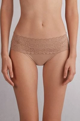 Intimissimi Figi z Koronki i Bawełny Kobieta Naturalny Rozmiar