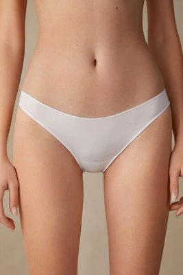 Intimissimi Figi z niskim stanem z mikrofibry Ultralight Kobieta Biały Rozmiar