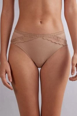 Intimissimi Figi ze Średnim Stanem z Bawełny i Koronki Kobieta Naturalny Rozmiar