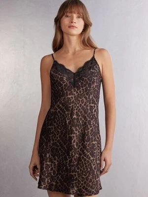 Zdjęcie produktu Intimissimi Halka z Satyny Wiskozowej Luxurious Leopard Kobieta Z Nadrukiem Rozmiar