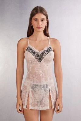 Intimissimi Koronkowa Koszulka Babydoll Little Romance Kobieta Naturalny Rozmiar