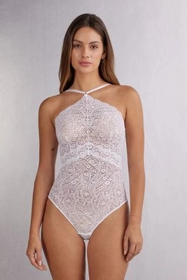 Intimissimi Koronkowe Body Flower Paisley Kobieta Biały Rozmiar