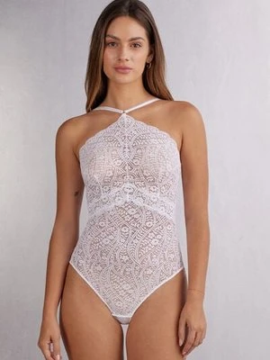 Intimissimi Koronkowe Body Flower Paisley Kobieta Biały Rozmiar