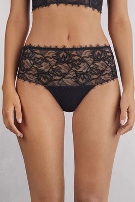 Intimissimi Koronkowe Brazyliany Typu Culotte Her Beauty Kobieta Czarny Rozmiar