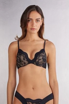 Intimissimi Koronkowy Biustonosz Push-Up Monica The Art of Romance Kobieta Czarny Rozmiar