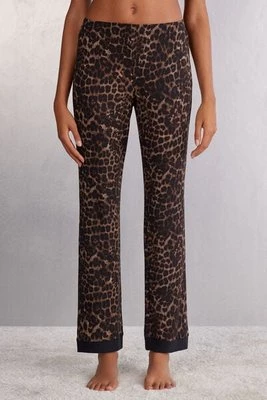 Intimissimi Spodnie z Modalu Luxurious Leopard Kobieta Czarny Rozmiar