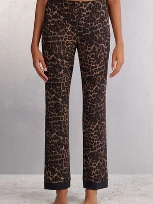 Intimissimi Spodnie z Modalu Luxurious Leopard Kobieta Czarny Rozmiar