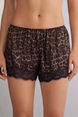 Intimissimi Szorty z Satyny Wiskozowej Luxurious Leopard Kobieta Z Nadrukiem Rozmiar