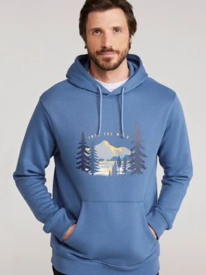 Into The Wild — męska bluza z kapturem - Blue Mountain Warehouse