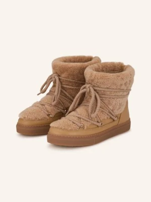 Inuikii Botki Curly Ze Sztucznym Futrem beige