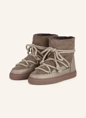 Inuikii Botki Sznurowane beige