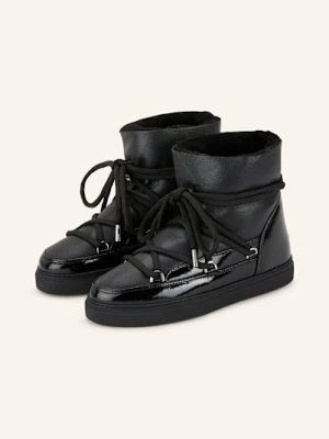 Inuikii Botki Sznurowane Gloss schwarz