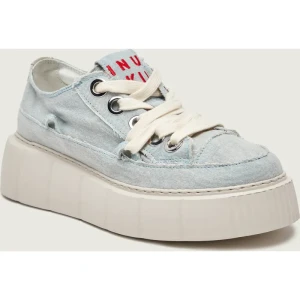 INUIKII Jeansowe trampki MATILDA | z dodatkiem skóry