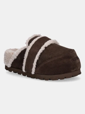 Inuikii kapcie zamszowe Chunky Loafer kolor brązowy 1011.005.0031.150
