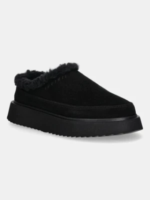 Inuikii kapcie zamszowe Classic Micro kolor czarny 1014.026.0021.000